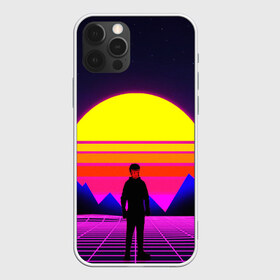 Чехол для iPhone 12 Pro Max с принтом CYBERPUNK RETRO , Силикон |  | bright | colorful | cool | disco | music | music lover | retro | speaker | tape recorder | technique | vintage | винтаж | динамик | диско | магнитофон | меломан | музыка | неон | разноцветный | ретро | техника