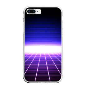 Чехол для iPhone 7Plus/8 Plus матовый с принтом 80s RETROWAVE , Силикон | Область печати: задняя сторона чехла, без боковых панелей | bright | colorful | cool | disco | music | music lover | retro | speaker | tape recorder | technique | vintage | винтаж | динамик | диско | магнитофон | меломан | музыка | неон | разноцветный | ретро | техника