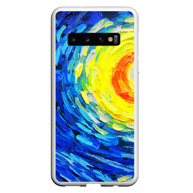 Чехол для Samsung Galaxy S10 с принтом КРАСКИ ВАНГОГА , Силикон | Область печати: задняя сторона чехла, без боковых панелей | art | impressionism | night | painting | planets | sky | stars | style | van gogh | waves | ван гог | вихрь | волны | живопись | звезды | импрессионизм | искусство | краски | небо | ночь | рисунок | стиль