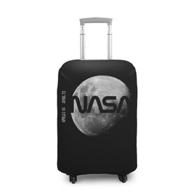 Чехол для чемодана 3D с принтом Nasa Apollo 16 , 86% полиэфир, 14% спандекс | двустороннее нанесение принта, прорези для ручек и колес | apollo 16 | apolo 16 | nasa | аполлон 16 | аполон 16 | наса | насса