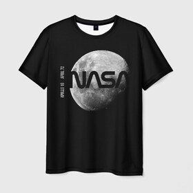 Мужская футболка 3D с принтом Nasa Apollo 16 , 100% полиэфир | прямой крой, круглый вырез горловины, длина до линии бедер | Тематика изображения на принте: apollo 16 | apolo 16 | nasa | аполлон 16 | аполон 16 | наса | насса