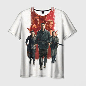 Мужская футболка 3D с принтом Inglourious Basterds , 100% полиэфир | прямой крой, круглый вырез горловины, длина до линии бедер | basterds | inglourious | quentin | tarantino | бесславные | брэд | питт