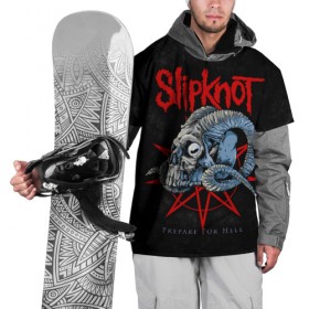 Накидка на куртку 3D с принтом Slipknot , 100% полиэстер |  | slipknot | we are not your kind | альтернативный метал | грув метал | метал | музыка | ню метал | слипнот