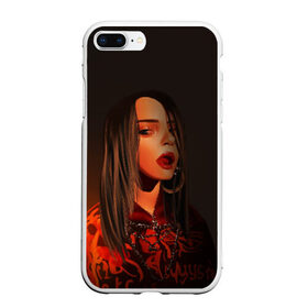 Чехол для iPhone 7Plus/8 Plus матовый с принтом Billie Eilish , Силикон | Область печати: задняя сторона чехла, без боковых панелей | bad guy | billie eilish | билли айлиш | эйлиш