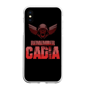 Чехол для iPhone XS Max матовый с принтом Remember Cadia , Силикон | Область печати: задняя сторона чехла, без боковых панелей | Тематика изображения на принте: 40000 | 40k | chaos | dawn of war | fantasy | imperium | marines | orks | soulstorm | space | вархаммер | ваха | дов | ересь хоруса | император | империум | орки | примархи | хаос