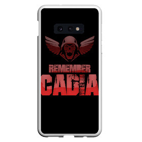 Чехол для Samsung S10E с принтом Remember Cadia , Силикон | Область печати: задняя сторона чехла, без боковых панелей | 40000 | 40k | chaos | dawn of war | fantasy | imperium | marines | orks | soulstorm | space | вархаммер | ваха | дов | ересь хоруса | император | империум | орки | примархи | хаос