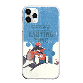 Чехол для iPhone 11 Pro матовый с принтом Karting time , Силикон |  | karting | автомобили | вождение | гонки | картинг | машины | рэйсинг | экстрим | экстримальныйспорт