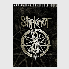 Скетчбук с принтом Slipknot , 100% бумага
 | 48 листов, плотность листов — 100 г/м2, плотность картонной обложки — 250 г/м2. Листы скреплены сверху удобной пружинной спиралью | slipknot | we are not your kind | альтернативный метал | грув метал | метал | музыка | ню метал | слипнот