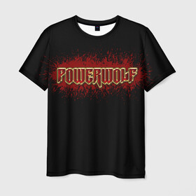 Мужская футболка 3D с принтом Powerwolf , 100% полиэфир | прямой крой, круглый вырез горловины, длина до линии бедер | metal | powerwolf | пауэр метал | хэви метал