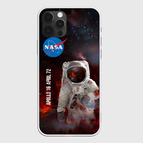 Чехол для iPhone 12 Pro Max с принтом Nasa Apollo 16 , Силикон |  | apollo 16 | apolo 16 | nasa | аполлон 16 | аполон 16 | наса | насса