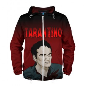 Мужская ветровка 3D с принтом Tarantino , 100% полиэстер | подол и капюшон оформлены резинкой с фиксаторами, два кармана без застежек по бокам, один потайной карман на груди | Тематика изображения на принте: quentin tarantino | квентин тарантино