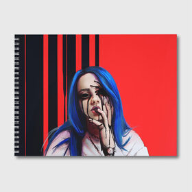 Альбом для рисования с принтом Billie Eilish , 100% бумага
 | матовая бумага, плотность 200 мг. | bad guy | billie eilish | билли айлиш | эйлиш