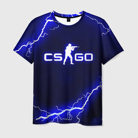 Мужская футболка 3D с принтом CS GO LIGHTNING STYLE , 100% полиэфир | прямой крой, круглый вырез горловины, длина до линии бедер | astralis | awp | counter strike | cs go | cs go global offensive | faze clan | hyper beast | team liquid | thunder | астралис | молнии | тим ликвид | фейз клан | хайпер бист | шторм