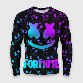 Мужской рашгард 3D с принтом FORTNITE x MARSHMELLO NEON ,  |  | Тематика изображения на принте: 2019 | armor | armour | cybersport | esport | fortnite | game | llama | logo | броня | игра | киберспорт | лама | фиолетовый | фирменные цвета | фортнайт