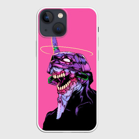 Чехол для iPhone 13 mini с принтом Монстр Евангелион ,  |  | angel | eva | evangelion | neon genesis evangelion | nerv | аска лэнгли сорью | ева | евангелион | мисато кацураги | рей аянами | синдзи