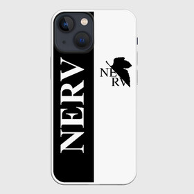 Чехол для iPhone 13 mini с принтом Nerv black ,  |  | angel | eva | evangelion | neon genesis evangelion | nerv | аска лэнгли сорью | ева | евангелион | мисато кацураги | рей аянами | синдзи