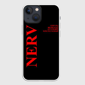 Чехол для iPhone 13 mini с принтом Nerv logo ,  |  | angel | eva | evangelion | neon genesis evangelion | nerv | аска лэнгли сорью | ева | евангелион | мисато кацураги | рей аянами | синдзи