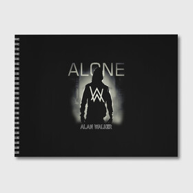 Альбом для рисования с принтом Alan Walker , 100% бумага
 | матовая бумага, плотность 200 мг. | Тематика изображения на принте: alan | alone | darkside | different | dj | faded | house | k 391 | live | music | olav | remix | techno | walker | walkers | walkzz | world | алан | диджей | техно | уокер