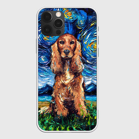 Чехол для iPhone 12 Pro Max с принтом Кокер-спаниель (Van Gogh style , Силикон |  | gogh | van | vincent | willem | ван | винсент | гог | кокер | пёс | постимпрессионизм | собака | спаниель | художник
