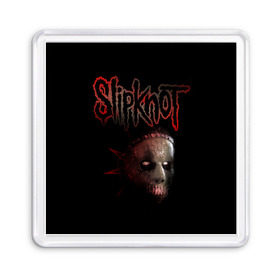 Магнит 55*55 с принтом Slipknot Jay , Пластик | Размер: 65*65 мм; Размер печати: 55*55 мм | band | creepy | drum | drummer | jay | mask | metal | rock | scary | slipknot | слипкнот
