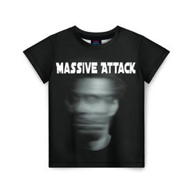 Детская футболка 3D с принтом Massive Attack , 100% гипоаллергенный полиэфир | прямой крой, круглый вырез горловины, длина до линии бедер, чуть спущенное плечо, ткань немного тянется | грант маршалл | роберт дель ная | трип хоп