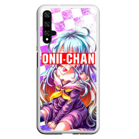 Чехол для Honor 20 с принтом ONNI-CHAN (Плашка переносная) , Силикон | Область печати: задняя сторона чехла, без боковых панелей | Тематика изображения на принте: anime | game | life | manga | no game | no game no life | no life | onni chan | sempai | senpai | аниме | без игры без жизни | братишка | манга | семпай | сенпай