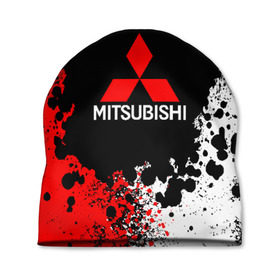 Шапка 3D с принтом MITSUBISHI , 100% полиэстер | универсальный размер, печать по всей поверхности изделия | mitsubishi | sport | митсубиси | митсубиши | спорт
