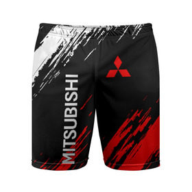 Мужские шорты 3D спортивные с принтом MITSUBISHI ,  |  | mitsubishi | sport | митсубиси | митсубиши | спорт
