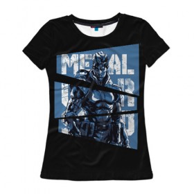 Женская футболка 3D с принтом Metal Gear , 100% полиэфир ( синтетическое хлопкоподобное полотно) | прямой крой, круглый вырез горловины, длина до линии бедер | big boss | gear | hideo kojima | konami | metal | mgs | mgs5 | raiden | snake | solid | большой босс | конами | мгс | металл | райден | снейка | твердый | хидео кодзима | шестерни