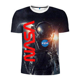 Мужская футболка 3D спортивная с принтом Nasa Apollo 16 , 100% полиэстер с улучшенными характеристиками | приталенный силуэт, круглая горловина, широкие плечи, сужается к линии бедра | apollo 16 | apolo 16 | nasa | аполон 16 | наса | насса