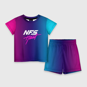 Детский костюм с шортами 3D с принтом NFS HEAT ,  |  | need for speed | nfs | nfs heat | нфс | нфс хит