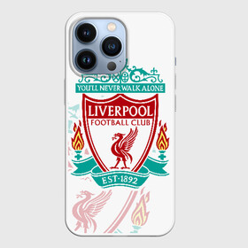 Чехол для iPhone 13 Pro с принтом Ливерпуль ,  |  | liverpool | liverpool fc | ynwa | you never walk alone | ливерпуль | фан ливерпуля | фанатская | футбол | футболист | футбольный клуб | энфильд