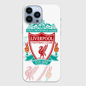 Чехол для iPhone 13 Pro Max с принтом Ливерпуль ,  |  | Тематика изображения на принте: liverpool | liverpool fc | ynwa | you never walk alone | ливерпуль | фан ливерпуля | фанатская | футбол | футболист | футбольный клуб | энфильд