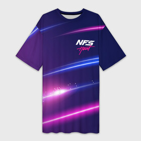 Платье-футболка 3D с принтом NFS: Heat (NEON) ,  |  | 2019 | auto | for | game | games | heat | logo | need | neon | nfs | racing | speed | symbol | tuning | авто | гонки | жажда | жара | игра | игры | лого | логотип | неон | нфс | символ | скорости | тепло | тюнинг | хеат | хит | хот