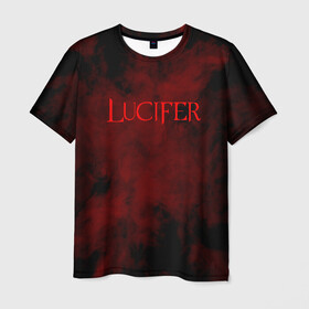 Мужская футболка 3D с принтом LUCIFER (КРЫЛЬЯ) , 100% полиэфир | прямой крой, круглый вырез горловины, длина до линии бедер | demons | lucifer | title | люцифер | надпись