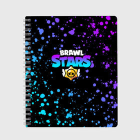 Тетрадь с принтом BRAWL STARS , 100% бумага | 48 листов, плотность листов — 60 г/м2, плотность картонной обложки — 250 г/м2. Листы скреплены сбоку удобной пружинной спиралью. Уголки страниц и обложки скругленные. Цвет линий — светло-серый
 | brawl stars | bull | colt | games | leon | stars | берли | бо | брок | джесси | динамайк | дэррил | игры | кольт | леон | нита | пайпер | пенни | поко | пэм | рикошет | спайк | тара | фрэнк | шелли | эль примо