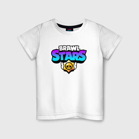 Детская футболка хлопок с принтом  BRAWL STARS , 100% хлопок | круглый вырез горловины, полуприлегающий силуэт, длина до линии бедер | brawl stars | bull | colt | games | leon | stars | берли | бо | брок | джесси | динамайк | дэррил | игры | кольт | леон | нита | пайпер | пенни | поко | пэм | рикошет | спайк | тара | фрэнк | шелли | эль примо