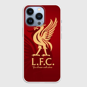 Чехол для iPhone 13 Pro с принтом Ливерпуль ,  |  | Тематика изображения на принте: liverpool | liverpool fc | ynwa | you never walk alone | ливерпуль | фан ливерпуля | фанатская | футбол | футболист | футбольный клуб | энфильд