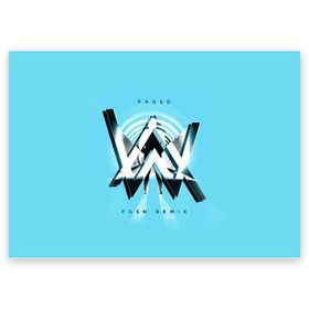 Поздравительная открытка с принтом Alan Walker , 100% бумага | плотность бумаги 280 г/м2, матовая, на обратной стороне линовка и место для марки
 | alan | alone | darkside | different | dj | faded | house | k 391 | live | music | olav | remix | techno | walker | walkers | walkzz | world | алан | диджей | техно | уокер