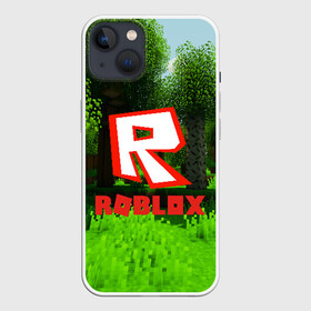 Чехол для iPhone 13 с принтом ROBLOX ,  |  | game | gamer | logo | minecraft | roblox | simulator | игра | конструктор | лого | симулятор | строительство | фигура