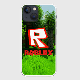 Чехол для iPhone 13 mini с принтом ROBLOX ,  |  | game | gamer | logo | minecraft | roblox | simulator | игра | конструктор | лого | симулятор | строительство | фигура