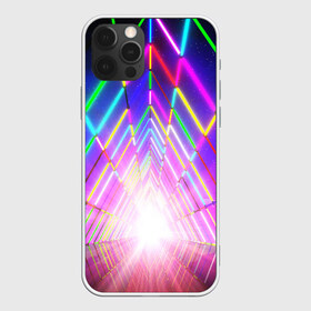 Чехол для iPhone 12 Pro Max с принтом РАДУЖНЫЙ НЕОН , Силикон |  | bright | colorful | cool | disco | music | music lover | retro | speaker | tape recorder | technique | vintage | винтаж | динамик | диско | магнитофон | меломан | музыка | неон | разноцветный | ретро | техника