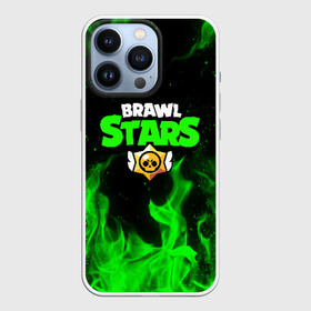 Чехол для iPhone 13 Pro с принтом BRAWL STARS | БРАВЛ СТАРС ЗЕЛЁНЫЙ ОГОНЬ ,  |  | brawl stars | bull | colt | leon | stars | берли | бо | брок | ворон | джесси | динамайк | дэррил | кольт | леон | мортис | нита | пайпер | пенни | поко | пэм | рикошет | спайк | тара | фрэнк | шелли | эль примо