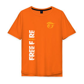 Мужская футболка хлопок Oversize с принтом GARENA FREE FIRE , 100% хлопок | свободный крой, круглый ворот, “спинка” длиннее передней части | Тематика изображения на принте: free fire | garena | garena free fire | гарена | гарена фри фаер | фри фаер
