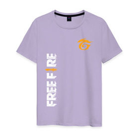 Мужская футболка хлопок с принтом GARENA FREE FIRE , 100% хлопок | прямой крой, круглый вырез горловины, длина до линии бедер, слегка спущенное плечо. | free fire | garena | garena free fire | гарена | гарена фри фаер | фри фаер