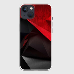 Чехол для iPhone 13 с принтом Red  Black ,  |  | 3d | 3д | black | red | texture | геометрия | красно черное | красный | текстуры | фигуры | черный