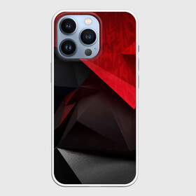 Чехол для iPhone 13 Pro с принтом Red  Black ,  |  | 3d | 3д | black | red | texture | геометрия | красно черное | красный | текстуры | фигуры | черный