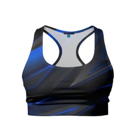 Женский спортивный топ 3D с принтом Blue and Black , 82% полиэстер, 18% спандекс Ткань безопасна для здоровья, позволяет коже дышать, не мнется и не растягивается |  | 3d | 3д | black | blue | texture | геометрия | красно синее | синий | текстуры | фигуры | черный