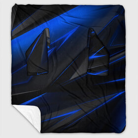 Плед с рукавами с принтом Blue and Black , 100% полиэстер | Закругленные углы, все края обработаны. Ткань не мнется и не растягивается. Размер 170*145 | 3d | 3д | black | blue | texture | геометрия | красно синее | синий | текстуры | фигуры | черный