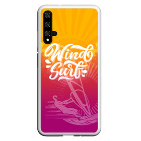 Чехол для Honor 20 с принтом Windsurf Summer , Силикон | Область печати: задняя сторона чехла, без боковых панелей | surf | wind | wind surfing | windsurfing | винд серфинг | виндсерфинг | экстрим